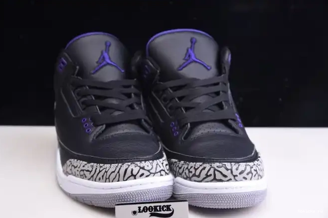 Rep TB Jordan CT8532-050 3 Air Purple Retro Black Court 0612
